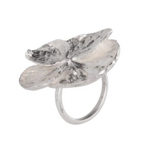 Hydrangea-sormus hopeasta