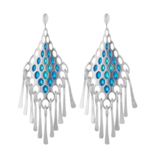 Pitsi-korvakorut isot siniset