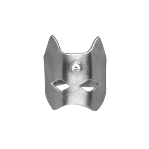 Kissanainen-sormus supersankareille (hopea & zirkonia)