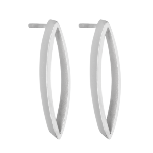 Pisara-korvakorut, hopeiset, tappikiinnitys