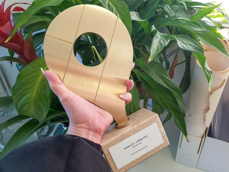 Google Golden Pin 2022 -palkintopokaali